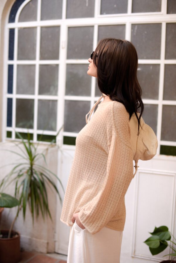 SWEATER CALADO ESCOTE BOTE - Imagen 6