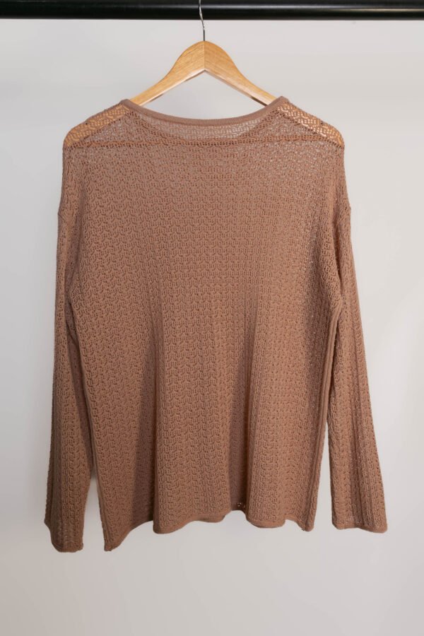 SWEATER CALADO ESCOTE BOTE - Imagen 8