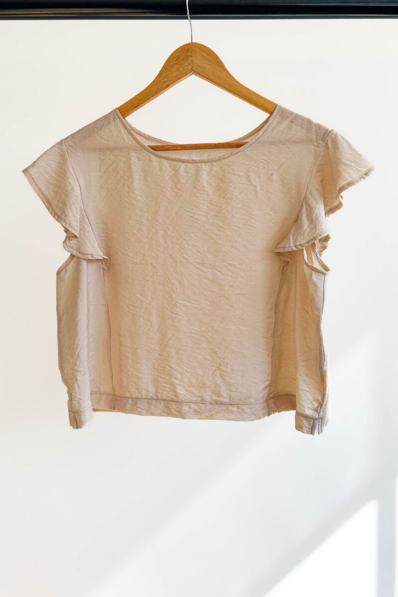 MUSCULOSA SALMA CON VOLADO - Imagen 7