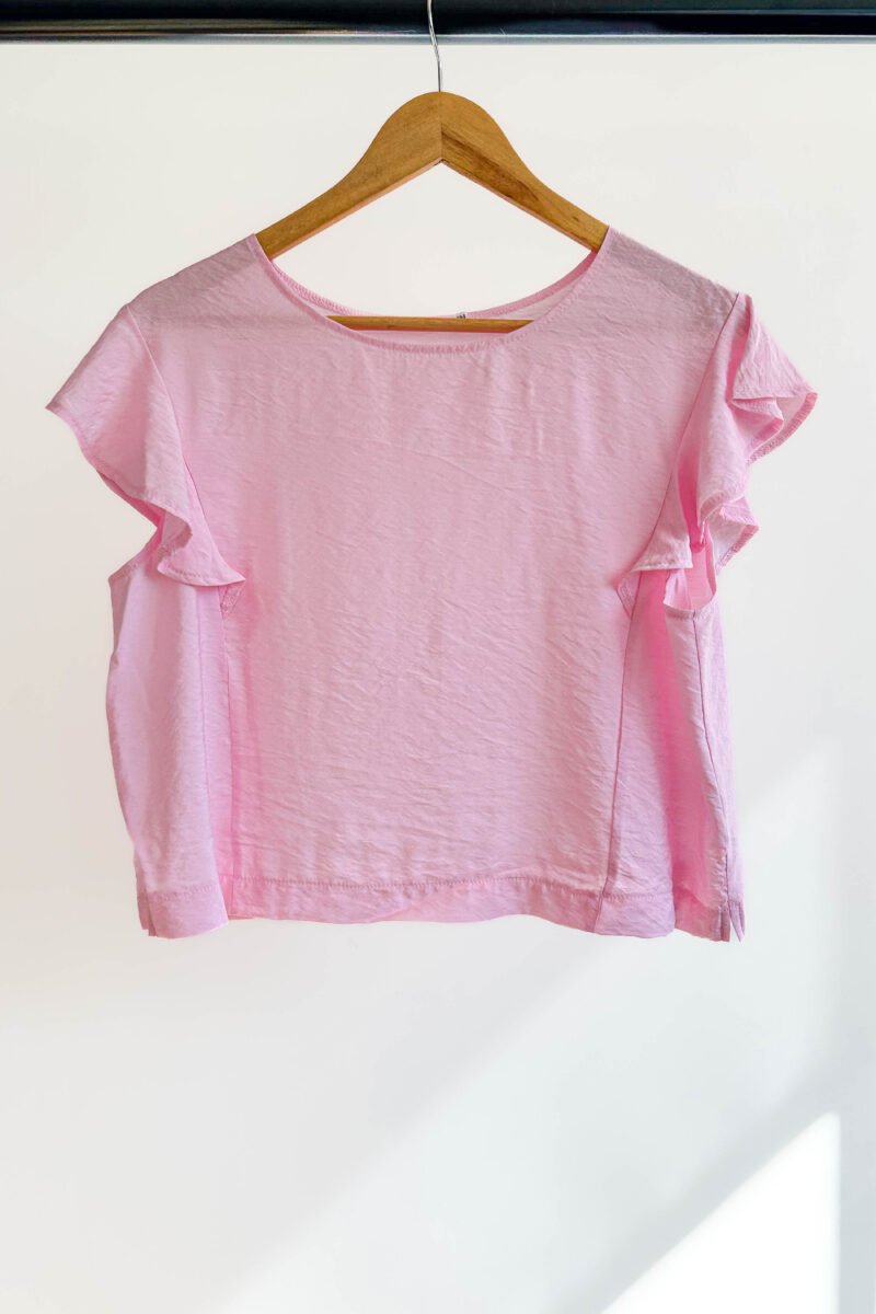 MUSCULOSA SALMA CON VOLADO - Imagen 8