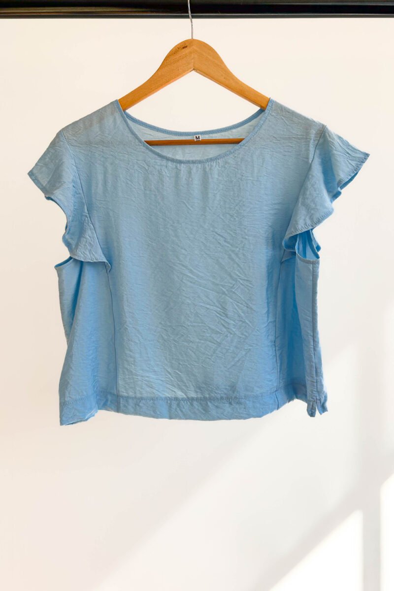 MUSCULOSA SALMA CON VOLADO - Imagen 9
