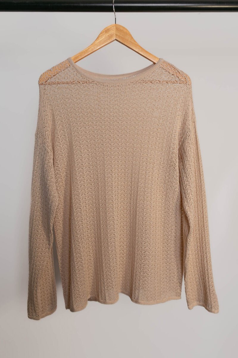 SWEATER CALADO ESCOTE BOTE - Imagen 9