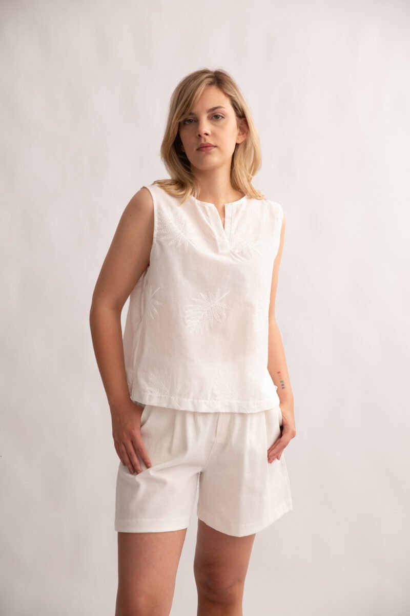 MUSCULOSA JENIFER CON BORDADO - Imagen 2