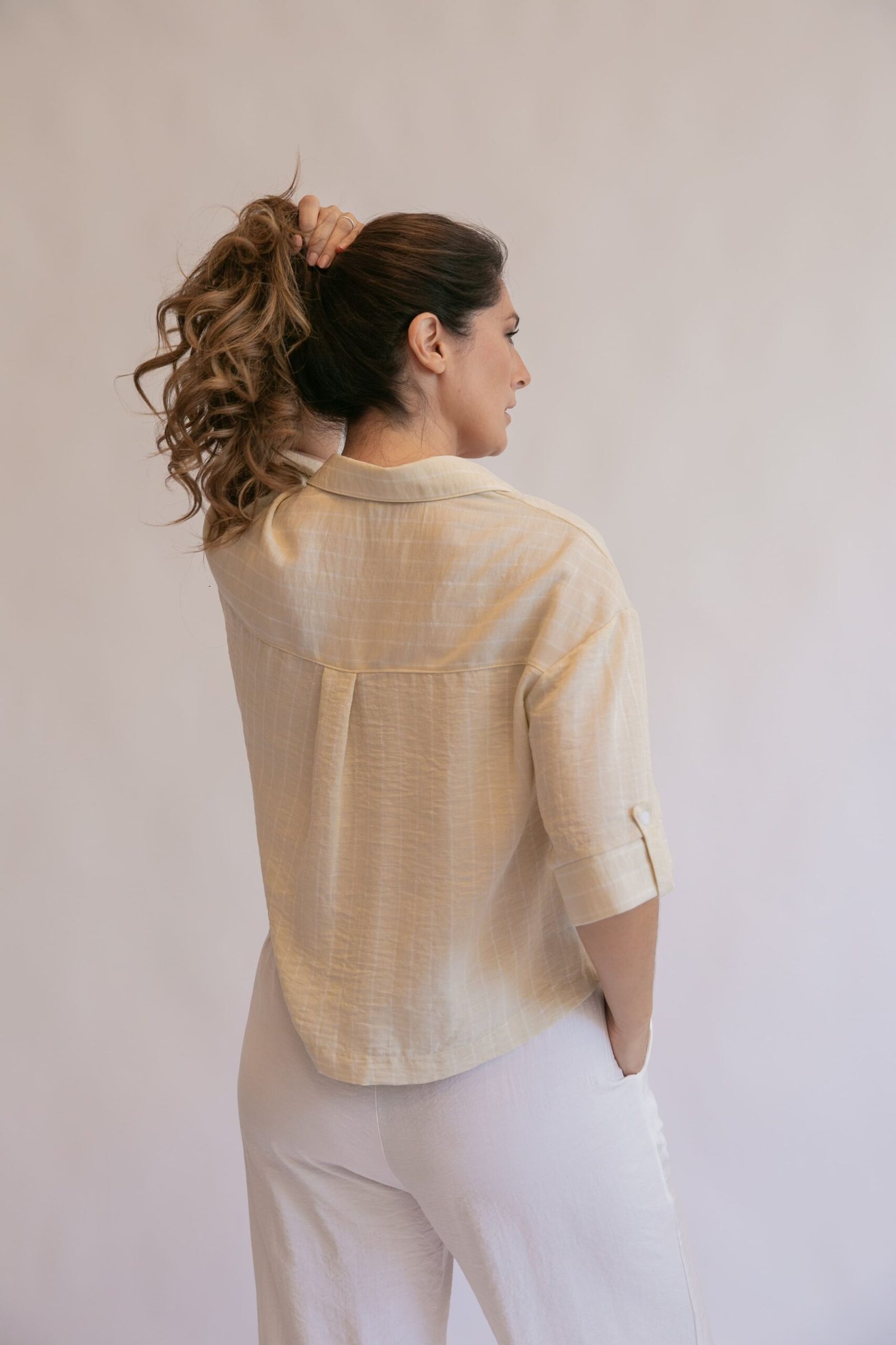 CAMISA LEILA RAYADA - Imagen 3