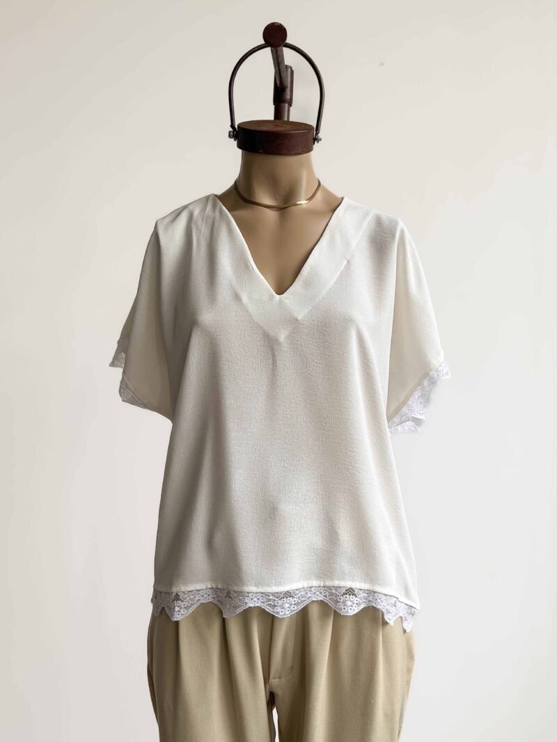 REMERA NADIA CON PUNTILLA