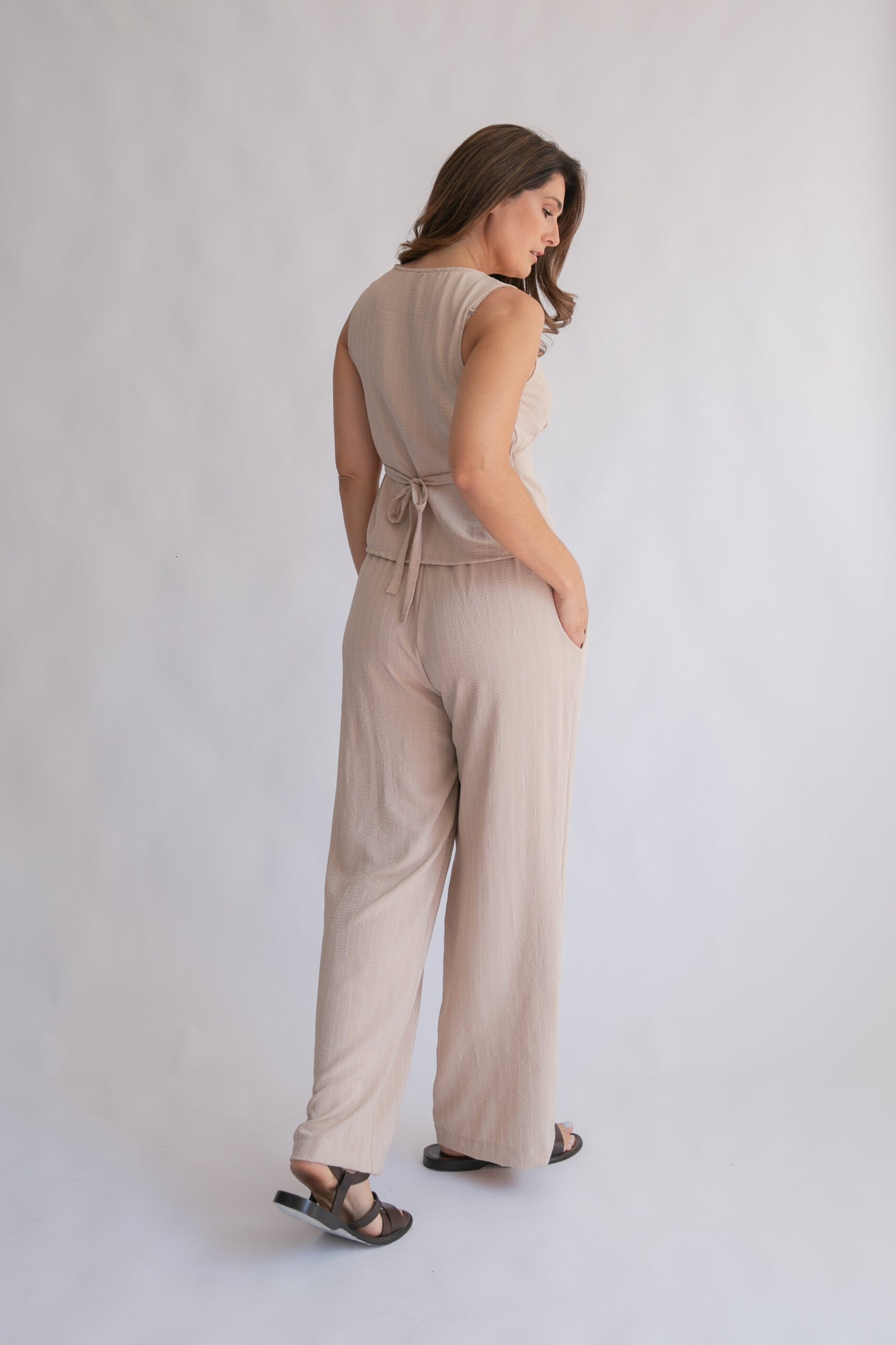 MUSCULOSA KENIA CON LAZO CREPE - Imagen 5