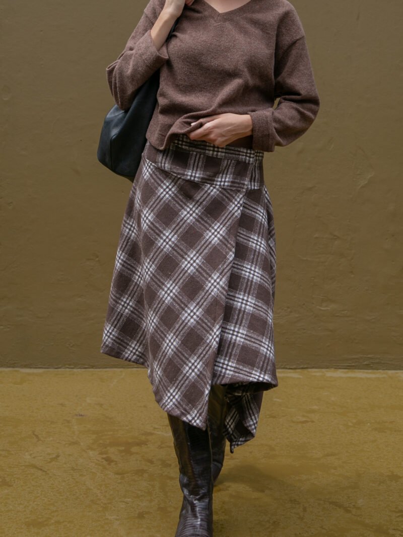 FALDA DOLLY ASIMETRICA FLANEL CHECKS