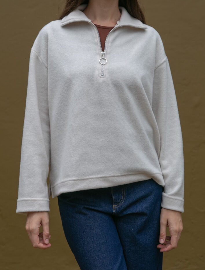 BUZO MARINA CON CIERRE