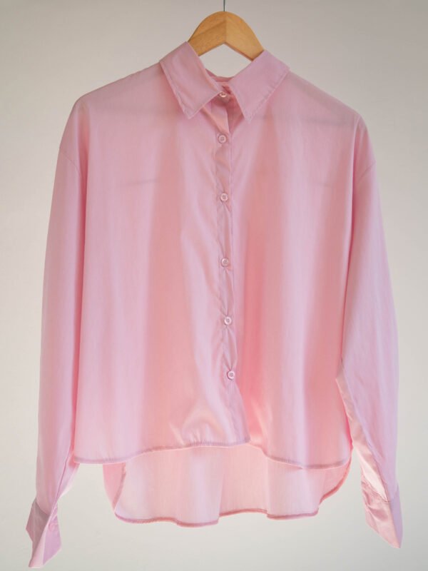 CAMISA ESTELA M/LARGA VOIL POPLIN LISO C/LYCRA