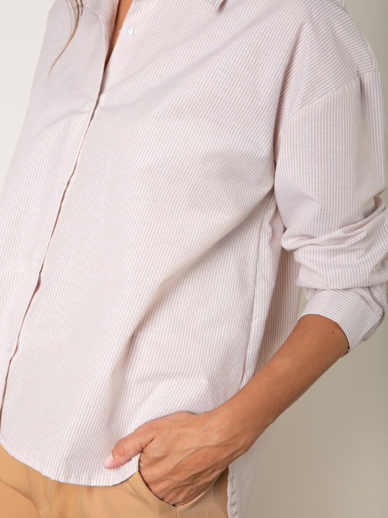 CAMISA LUPE M/LARGA POPLIN RAYADO