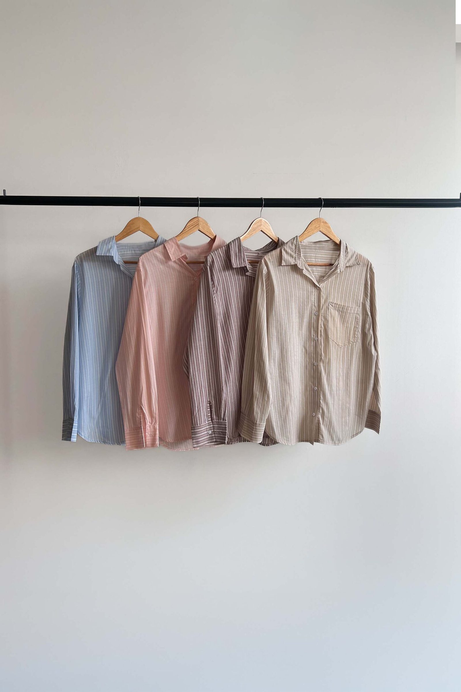 CAMISA NORA MANGA LARGA RAYADA CON BOLSILLO ELOISE - Imagen 6