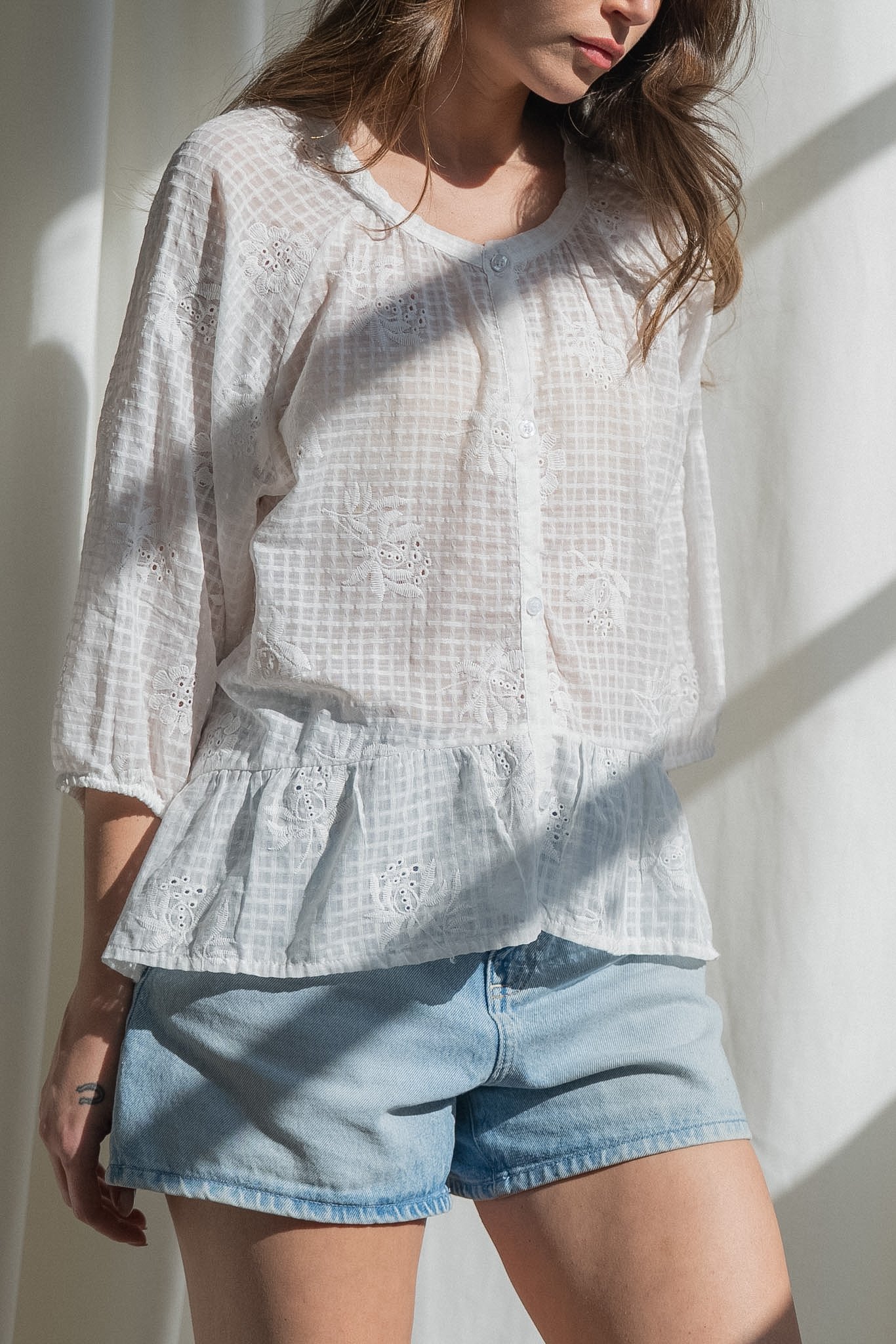 CAMISA EVELYN RATIER BORDADO - Imagen 4
