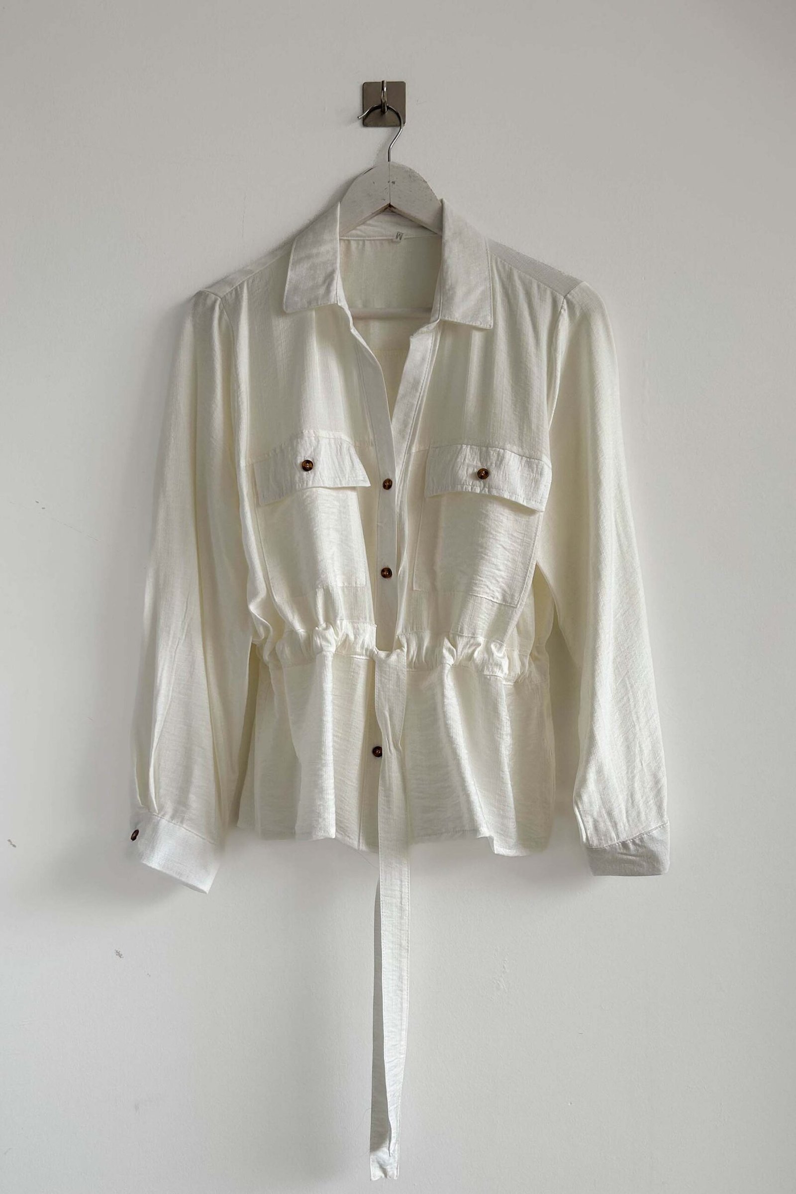 CAMISA NATALIA MANGA LARGA ROSE - Imagen 8