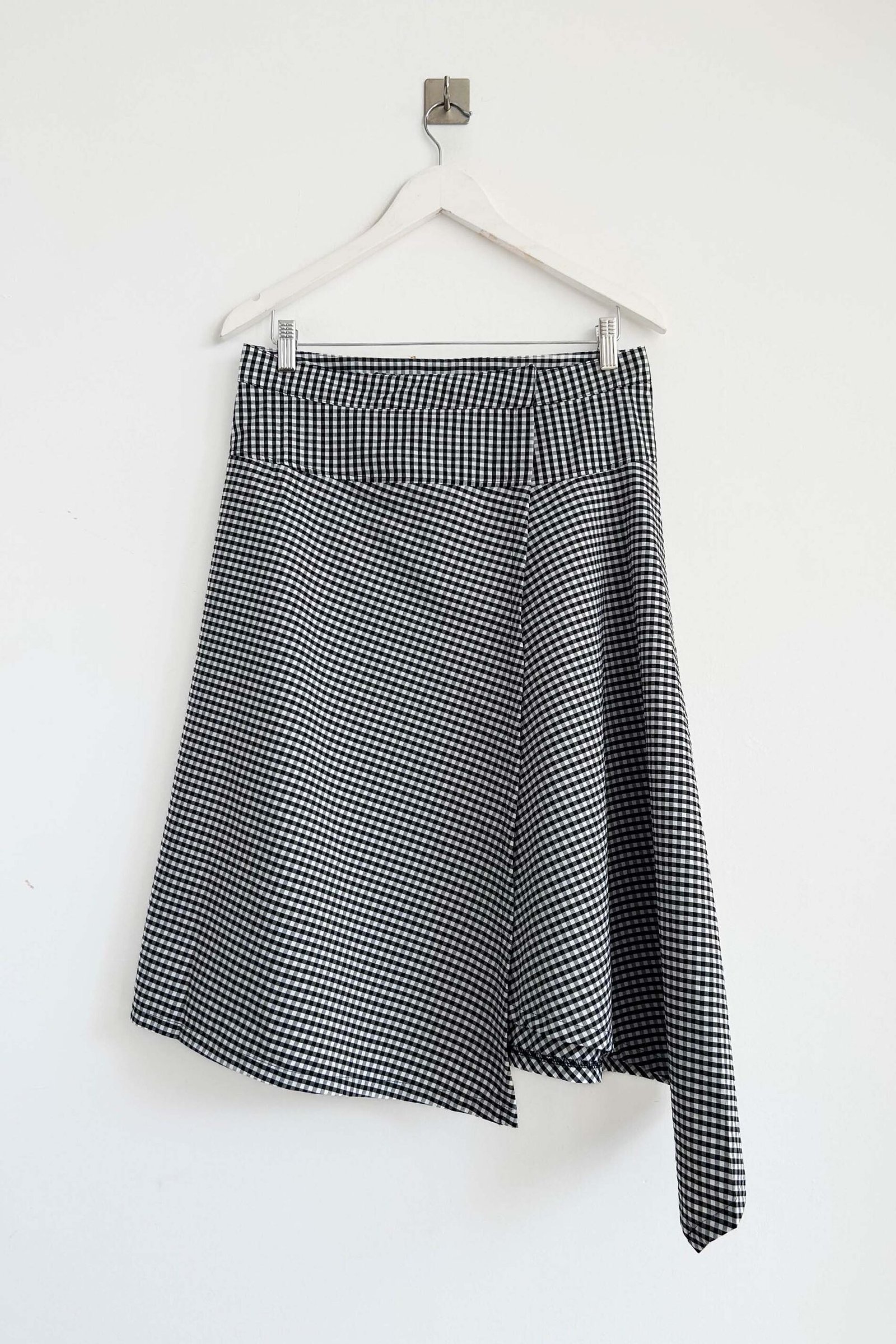 FALDA DOLLY ASIMETRICA POPLIN VICHY - Imagen 4