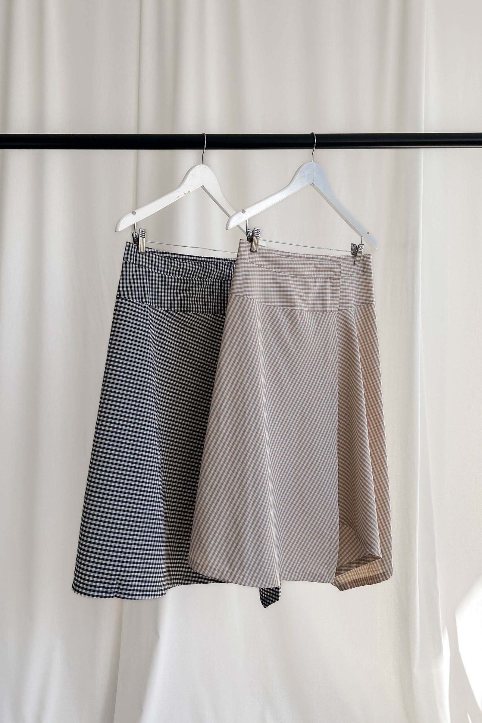 FALDA DOLLY ASIMETRICA POPLIN VICHY - Imagen 5
