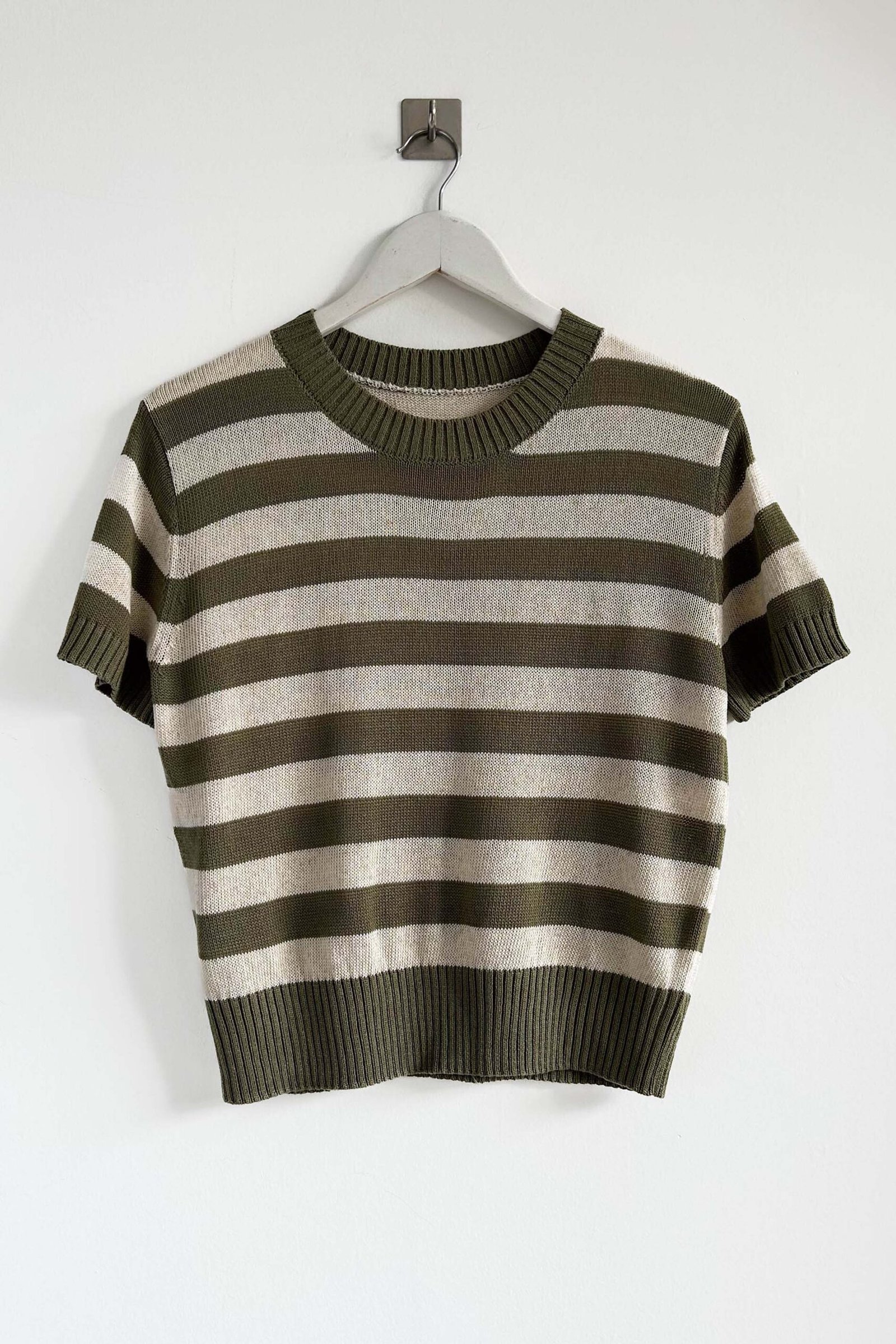 REMERA TEJIDA M/CORTA RAYADA GALICIA IMPORTADO - Imagen 3