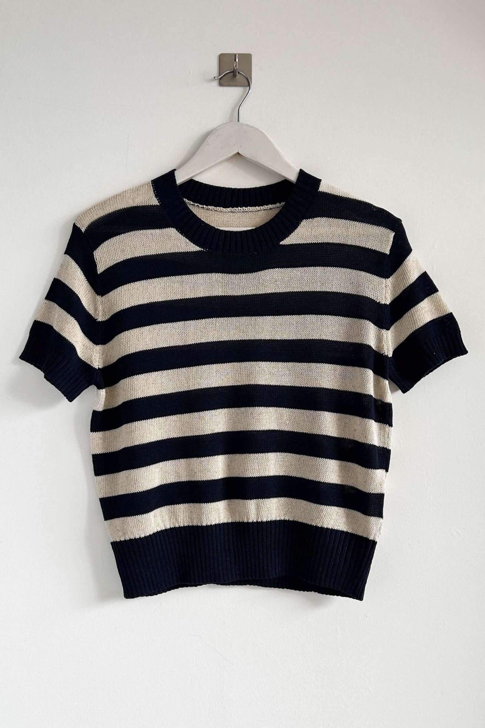 REMERA TEJIDA M/CORTA RAYADA GALICIA IMPORTADO - Imagen 4