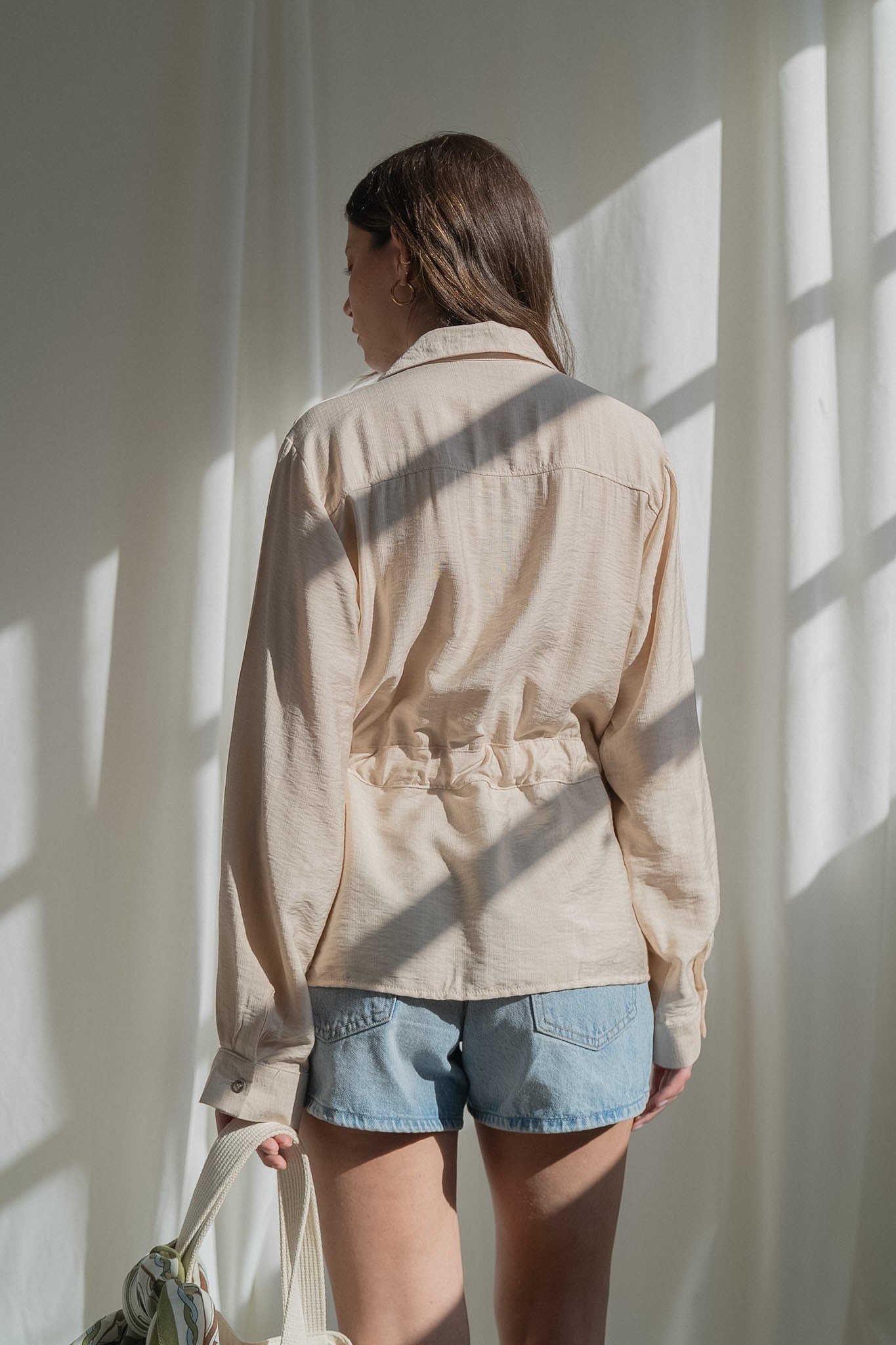 CAMISA NATALIA MANGA LARGA ROSE - Imagen 7