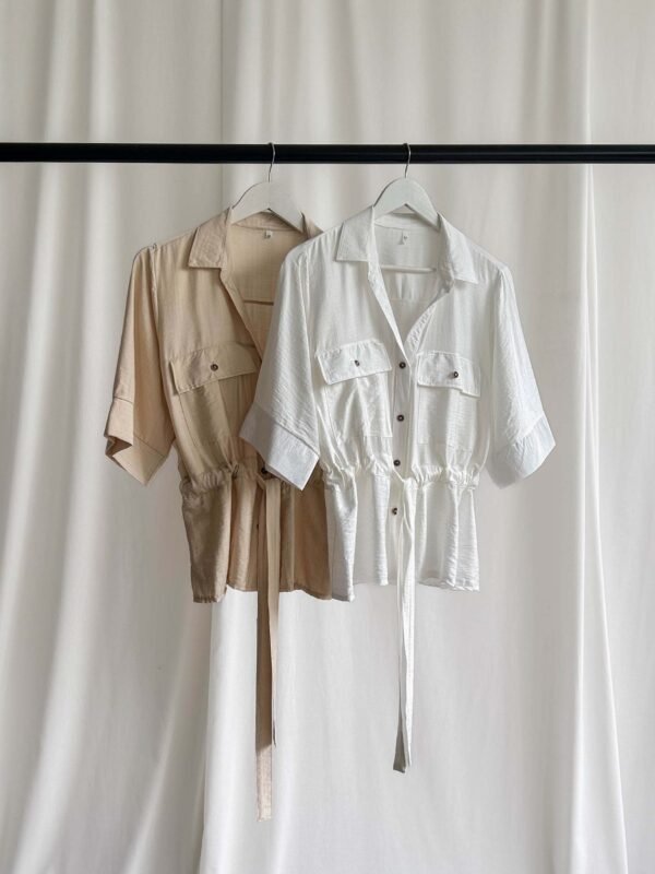 CAMISA NATALIA C/BOLSILLO BOTAMANGA Y LAZO (ROSE)
