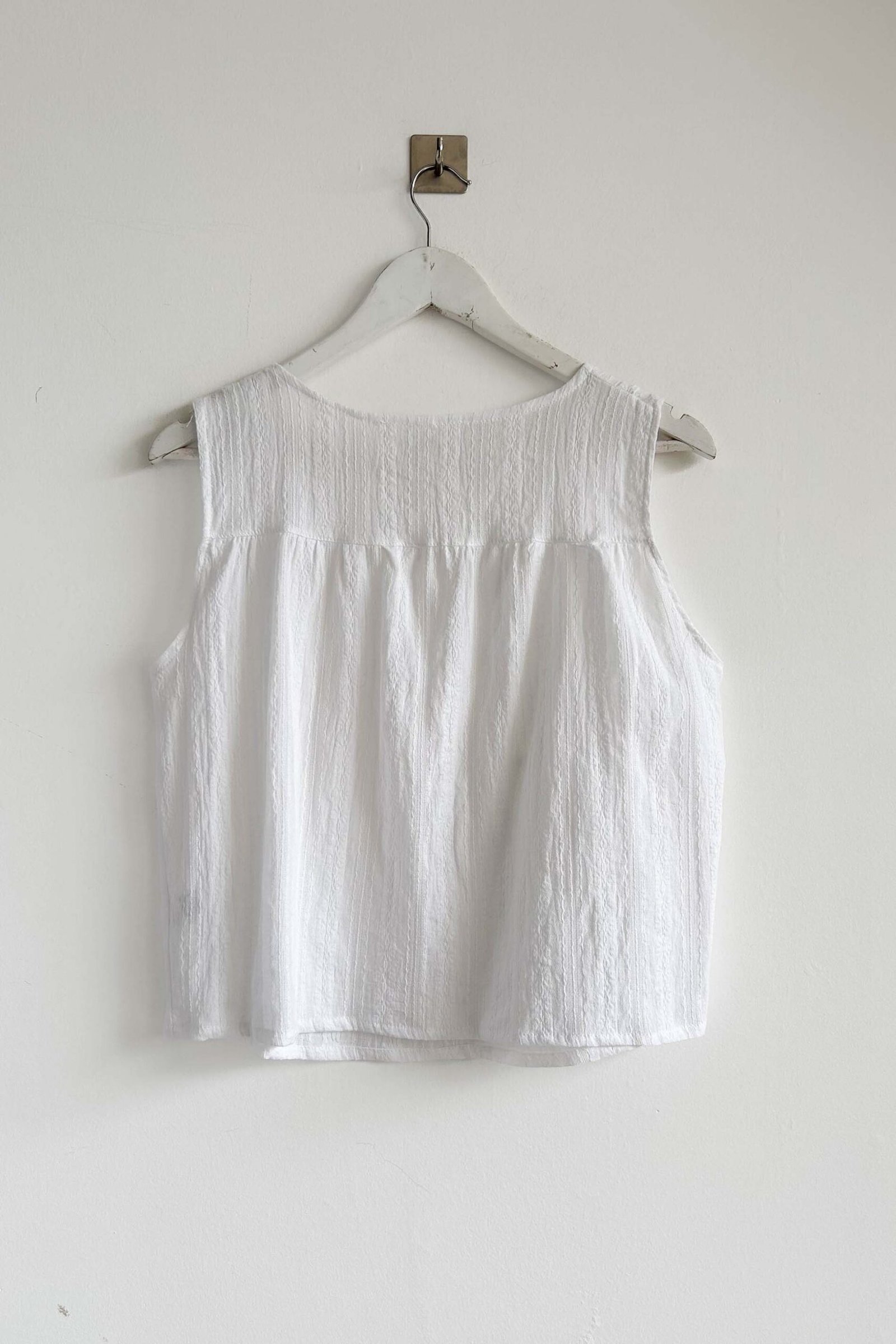 BLUSA ADELA COTTON CON FRUNCE - Imagen 3