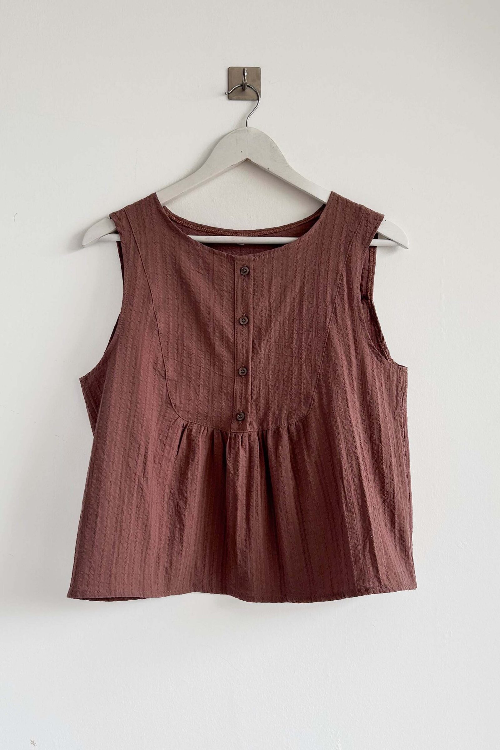 BLUSA ADELA COTTON CON FRUNCE - Imagen 4