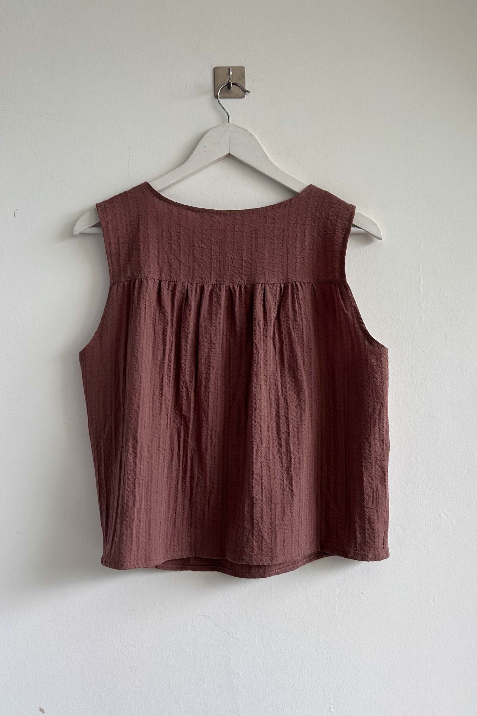 BLUSA ADELA COTTON CON FRUNCE - Imagen 5